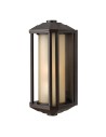 Quintiesse Średnia latarnia naścienna Castelle - 1 źródło światła - Brązowa IP44 Elstead Lighting QN-CASTELLE-M-BZ