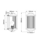 Quintiesse Mała latarnia naścienna Castelle - 1 źródło światła - Czarna IP44 Elstead Lighting QN-CASTELLE-S-BLK Quintiesse Mała latarnia naścienna Castelle - 1 źródło światła - Czarna IP44 Elstead Lighting QN-CASTELLE-S-BLK