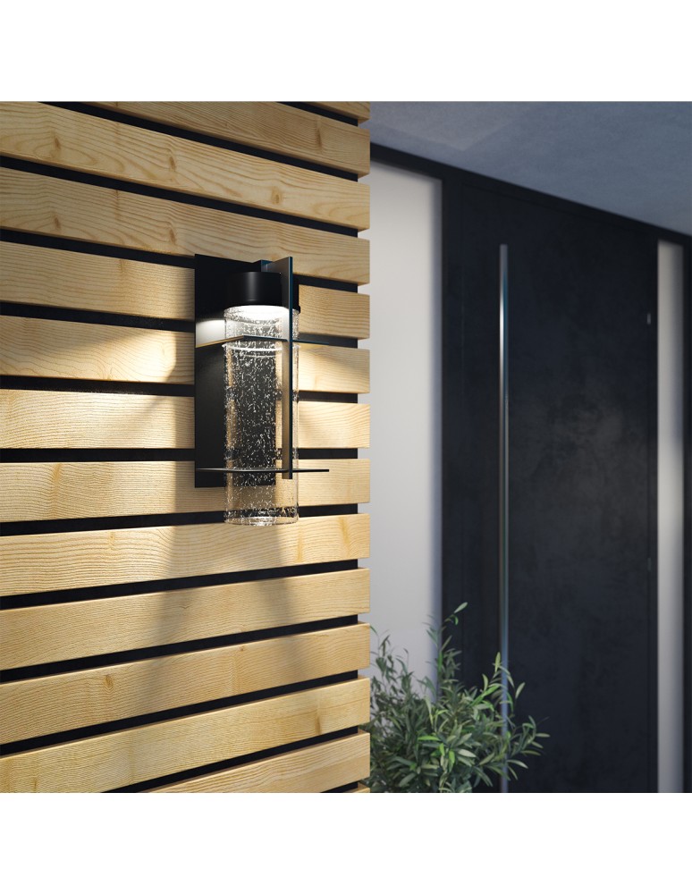 Quintiesse Duża latarnia naścienna LED Eames IP44 Elstead Lighting QN-EAMES-LED-L-EK