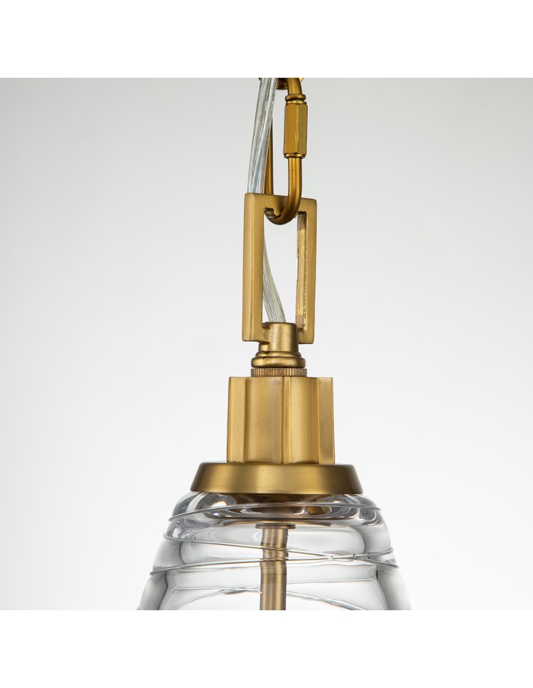 Quintiesse Lampa wisząca Elmore - 1 źródło światła - Oksydowany mosiądz Elstead Lighting QN-ELMORE-P-BBS Quintiesse Lampa wisząca Elmore - 1 źródło światła - Oksydowany mosiądz Elstead Lighting QN-ELMORE-P-BBS