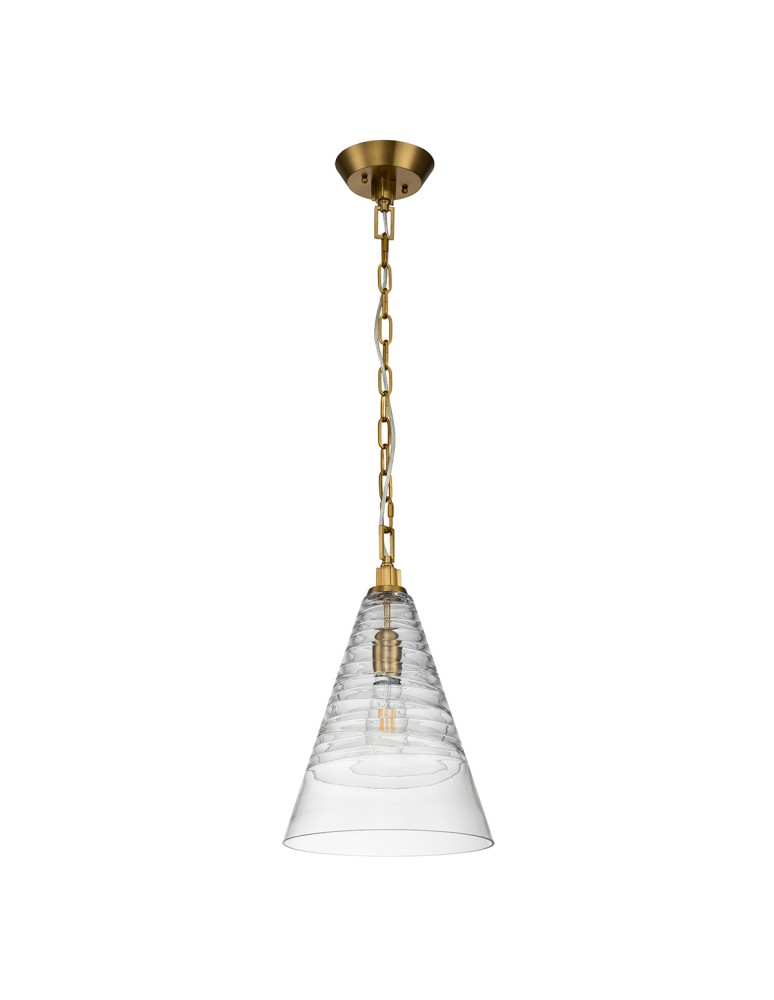 Quintiesse Lampa wisząca Elmore - 1 źródło światła - Oksydowany mosiądz Elstead Lighting QN-ELMORE-P-BBS Quintiesse Lampa wisząca Elmore - 1 źródło światła - Oksydowany mosiądz Elstead Lighting QN-ELMORE-P-BBS