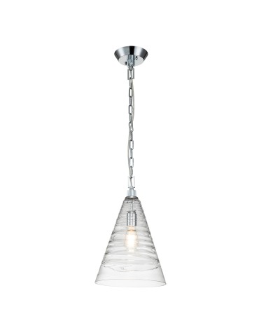 Quintiesse Lampa wisząca Elmore - 1 źródło światła - Polerowany chrom Elstead Lighting QN-ELMORE-P-PC