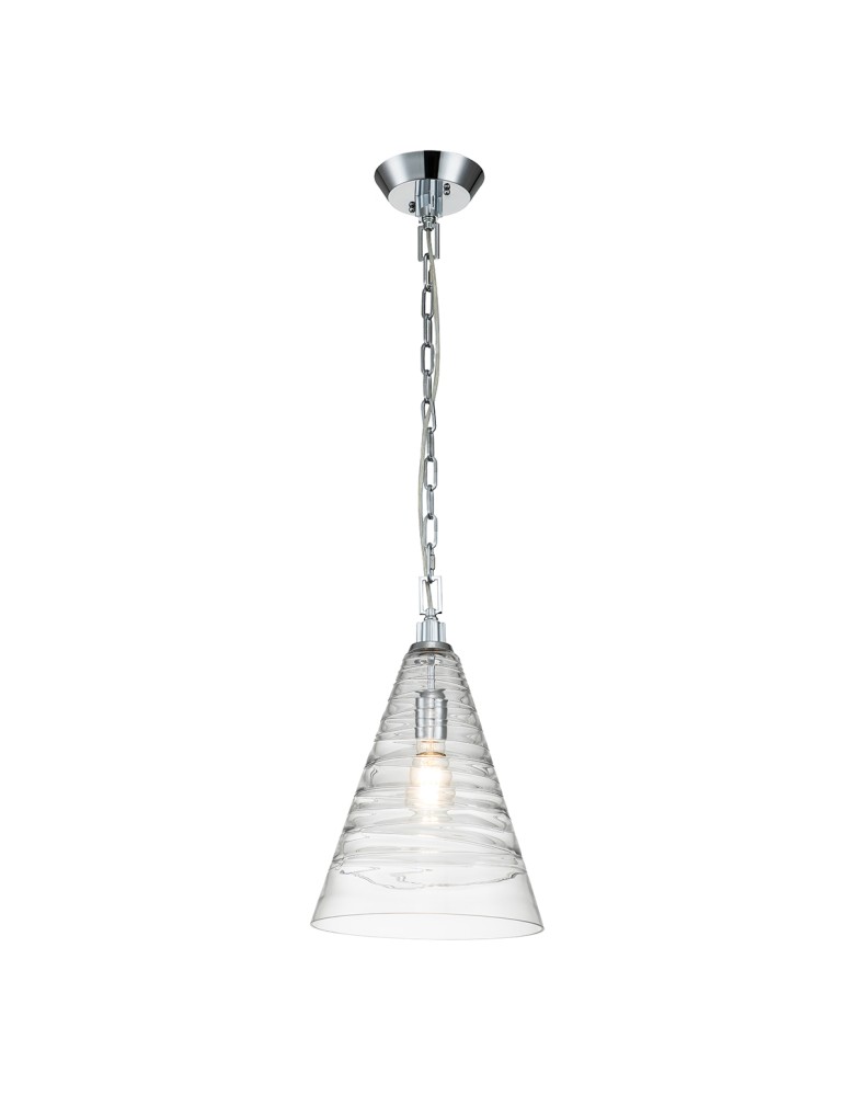 Quintiesse Lampa wisząca Elmore - 1 źródło światła - Polerowany chrom Elstead Lighting QN-ELMORE-P-PC Quintiesse Lampa wisząca Elmore - 1 źródło światła - Polerowany chrom Elstead Lighting QN-ELMORE-P-PC