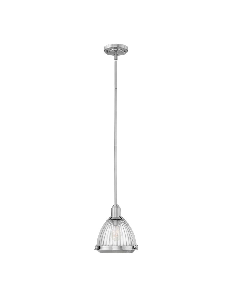 Quintiesse Lampa wisząca Elroy - 1 źródło światła - Szczotkowany nikiel Elstead Lighting QN-ELROY-BN Quintiesse Lampa wisząca Elroy - 1 źródło światła - Szczotkowany nikiel Elstead Lighting QN-ELROY-BN