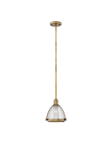 Quintiesse Lampa wisząca Elroy - 1 źródło światła - Stary mosiądz Elstead Lighting QN-ELROY-HB