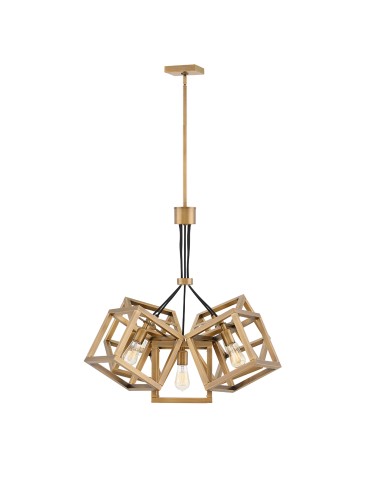 Quintiesse Latarnia wisząca Ensemble - 5 źródeł światła - Szczotkowany brąz Elstead Lighting QN-ENSEMBLE5P-BB