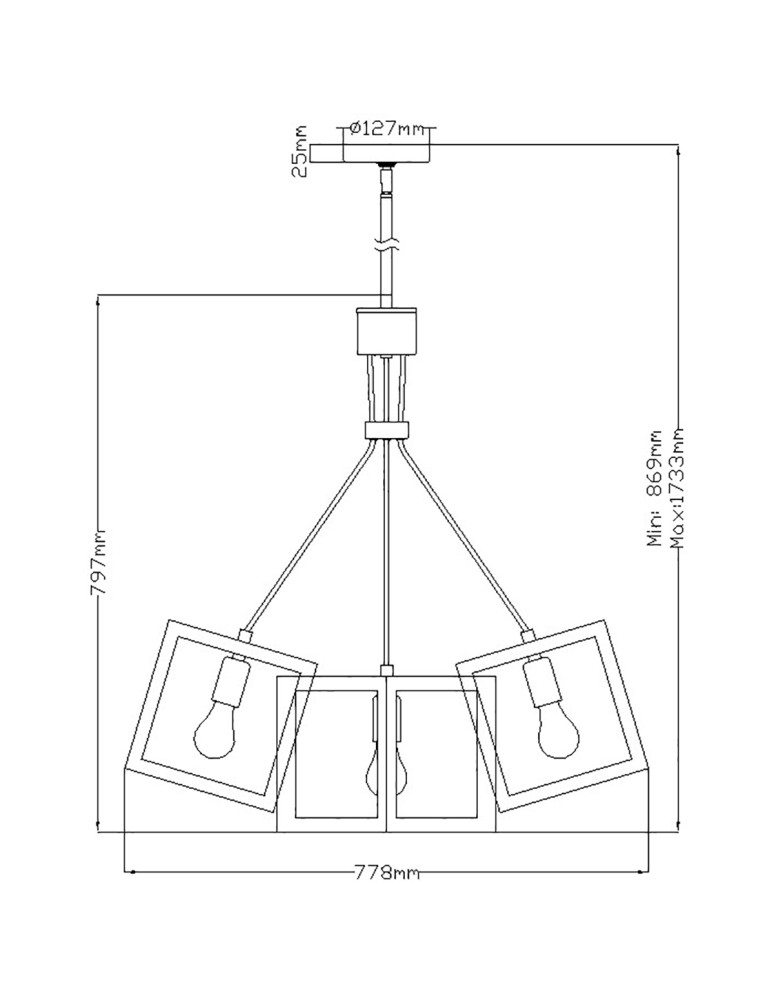Quintiesse Latarnia wisząca Ensemble - 5 źródeł światła - Szczotkowany brąz Elstead Lighting QN-ENSEMBLE5P-BB Quintiesse Latarnia wisząca Ensemble - 5 źródeł światła - Szczotkowany brąz Elstead Lighting QN-ENSEMBLE5P-BB