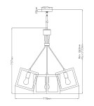 Quintiesse Latarnia wisząca Ensemble - 5 źródeł światła - Polerowany nikiel Elstead Lighting QN-ENSEMBLE5P-PN Quintiesse Latarnia wisząca Ensemble - 5 źródeł światła - Polerowany nikiel Elstead Lighting QN-ENSEMBLE5P-PN