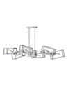 Quintiesse Lampa wisząca Ensemble - 6 źródeł światła - Polerowany nikiel Elstead Lighting QN-ENSEMBLE6-PN
