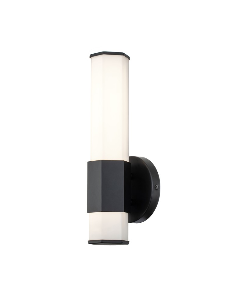 Quintiesse Kinkiet LED Facet - - Matowa czerń IP44 Elstead Lighting QN-FACET-LED1-BK-BATH Quintiesse Kinkiet LED Facet - - Matowa czerń IP44 Elstead Lighting QN-FACET-LED1-BK-BATH