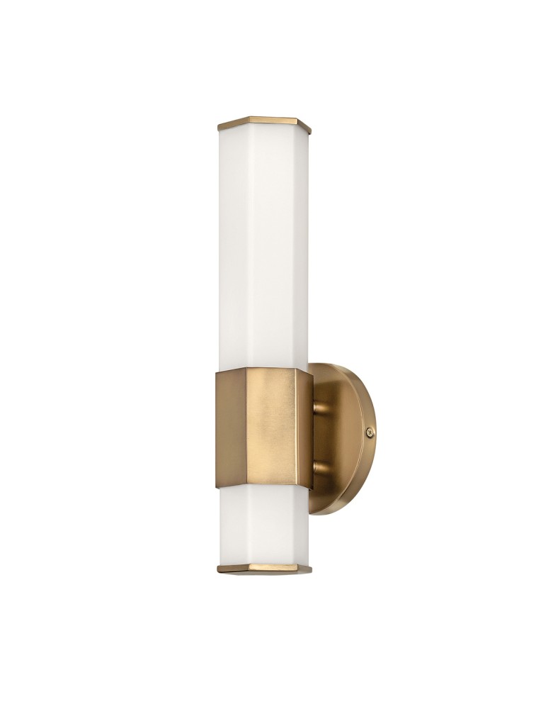 Quintiesse Kinkiet LED Facet - - Stary mosiądz IP44 Elstead Lighting QN-FACET-LED1-HB-BATH