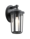 Quintiesse Duża latarnia naścienna Fairfield - 1 źródło światła - Czarna IP44 Elstead Lighting QN-FAIRFIELD-L-BK