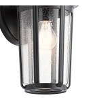 Quintiesse Duża latarnia naścienna Fairfield - 1 źródło światła - Czarna IP44 Elstead Lighting QN-FAIRFIELD-L-BK Quintiesse Duża latarnia naścienna Fairfield - 1 źródło światła - Czarna IP44 Elstead Lighting QN-FAIRFIELD-L-BK