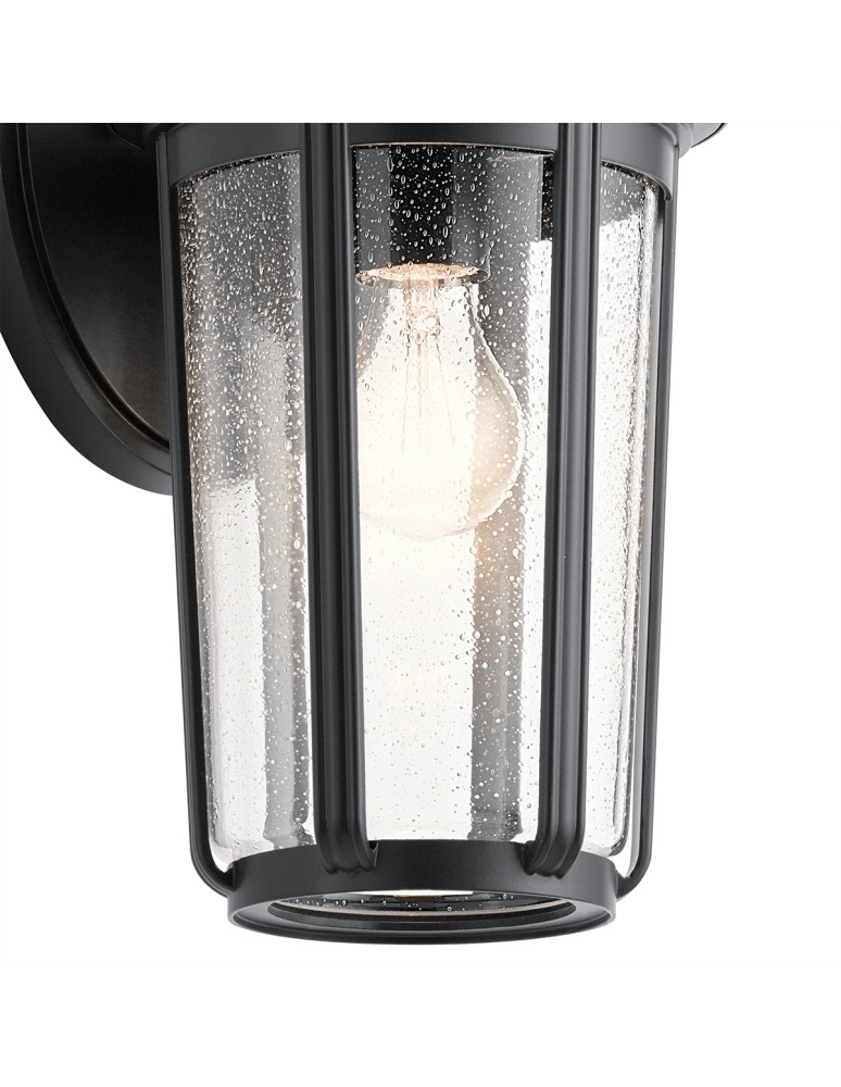 Quintiesse Duża latarnia naścienna Fairfield - 1 źródło światła - Czarna IP44 Elstead Lighting QN-FAIRFIELD-L-BK Quintiesse Duża latarnia naścienna Fairfield - 1 źródło światła - Czarna IP44 Elstead Lighting QN-FAIRFIELD-L-BK