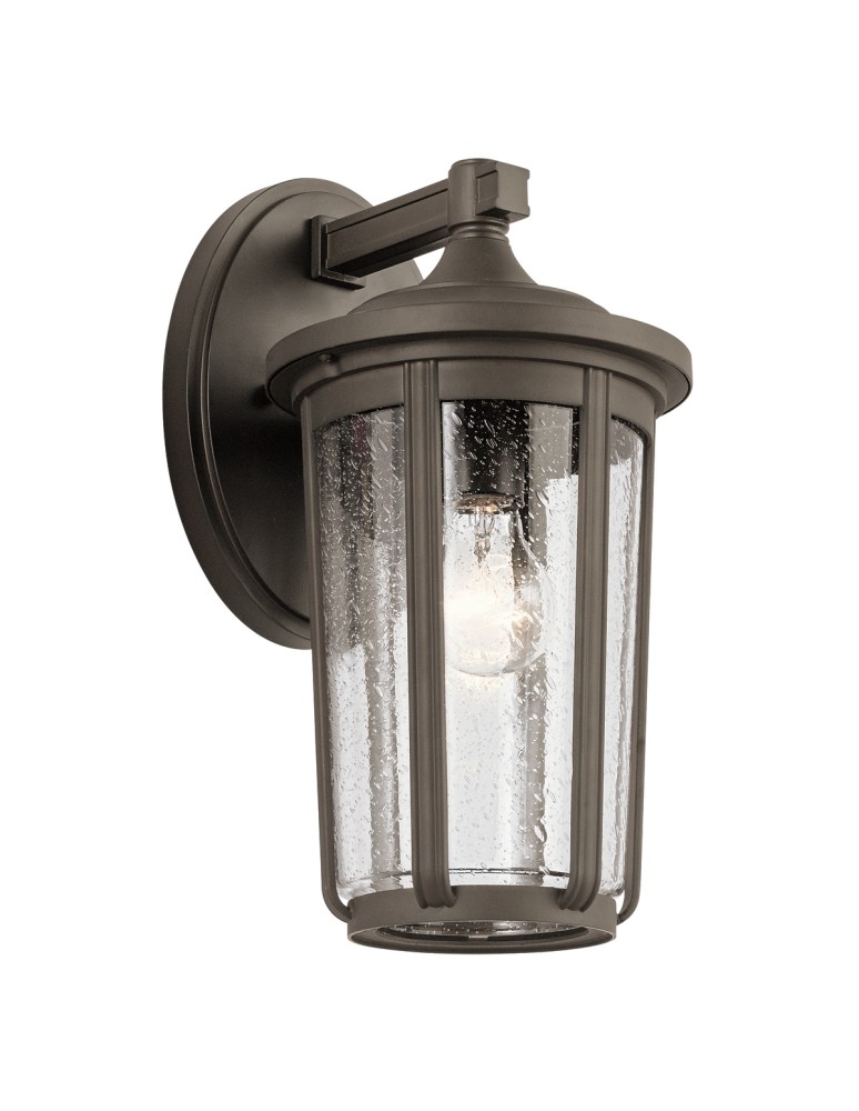 Quintiesse Duża latarnia naścienna Fairfield - 1 źródło światła - Stary brąz IP44 Elstead Lighting QN-FAIRFIELD-L-OZ