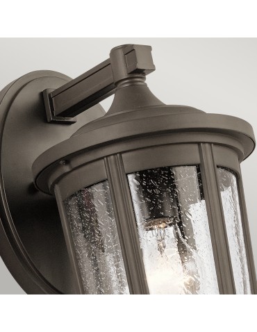 Quintiesse Duża latarnia naścienna Fairfield - 1 źródło światła - Stary brąz IP44 Elstead Lighting QN-FAIRFIELD-L-OZ - produkt 2