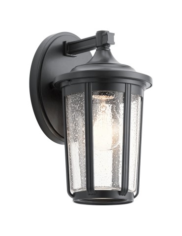 Quintiesse Średnia latarnia naścienna Fairfield - 1 źródło światła - Czarna IP44 Elstead Lighting QN-FAIRFIELD-M-BK