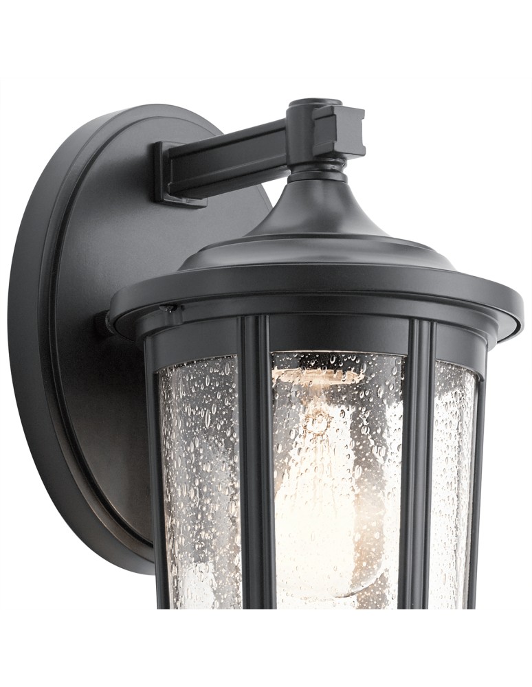 Quintiesse Średnia latarnia naścienna Fairfield - 1 źródło światła - Czarna IP44 Elstead Lighting QN-FAIRFIELD-M-BK Quintiesse Średnia latarnia naścienna Fairfield - 1 źródło światła - Czarna IP44 Elstead Lighting QN-FAIRFIELD-M-BK