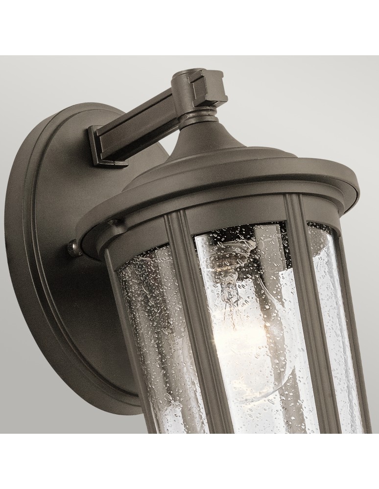 Quintiesse Średnia latarnia naścienna Fairfield - 1 źródło światła - Stary brąz IP44 Elstead Lighting QN-FAIRFIELD-M-OZ Quintiesse Średnia latarnia naścienna Fairfield - 1 źródło światła - Stary brąz IP44 Elstead Lighting QN-FAIRFIELD-M-OZ