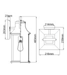 Quintiesse Duża latarnia naścienna Grant - 1 źródło światła IP44 Elstead Lighting QN-GRANT-L-BU Quintiesse Duża latarnia naścienna Grant - 1 źródło światła IP44 Elstead Lighting QN-GRANT-L-BU