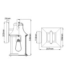 Quintiesse Mała latarnia naścienna Grant - 1 źródło światła IP44 Elstead Lighting QN-GRANT-S-BU Quintiesse Mała latarnia naścienna Grant - 1 źródło światła IP44 Elstead Lighting QN-GRANT-S-BU