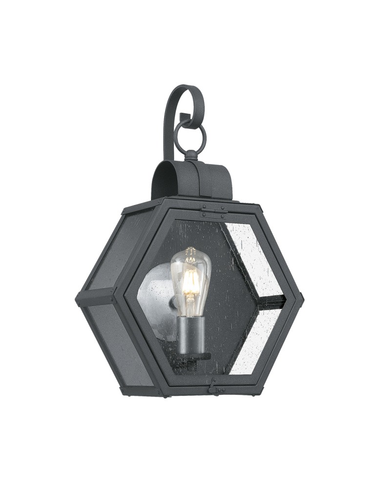 Quintiesse Średnia latarnia naścienna Heath - 1 źródło światła - Cętkowana czerń IP44 Elstead Lighting QN-HEATH-M-MB Quintiesse Średnia latarnia naścienna Heath - 1 źródło światła - Cętkowana czerń IP44 Elstead Lighting QN-HEATH-M-MB