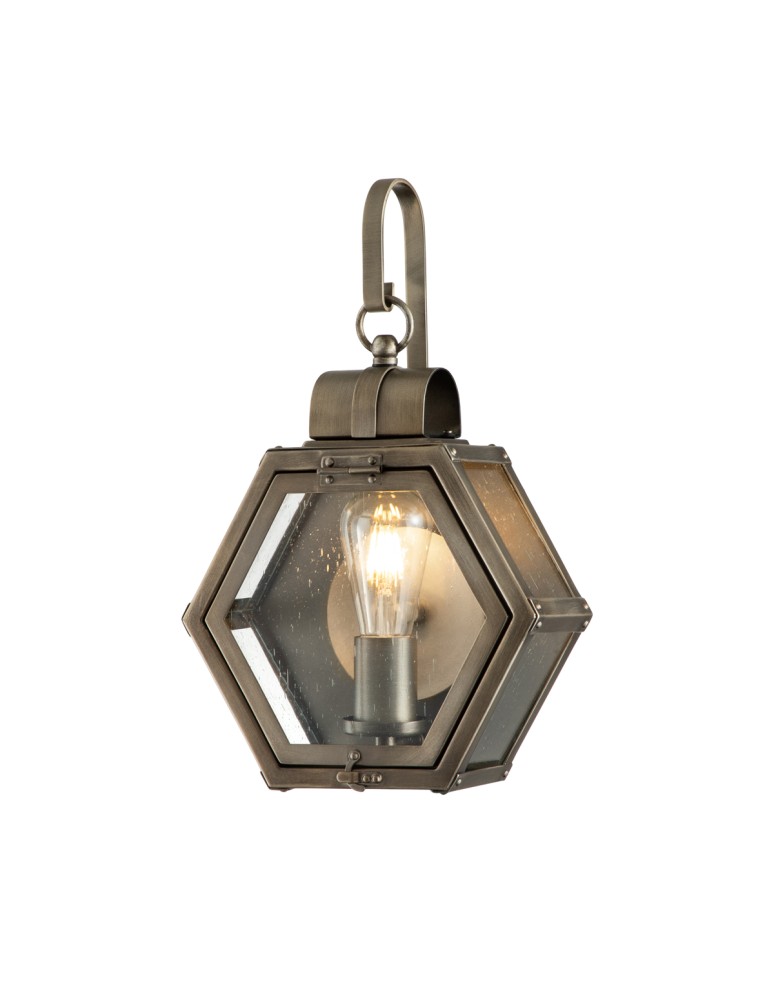 Quintiesse Mała latarnia naścienna Heath - 1 źródło światła - Oksydowany brąz IP44 Elstead Lighting QN-HEATH-S-BU Quintiesse Mała latarnia naścienna Heath - 1 źródło światła - Oksydowany brąz IP44 Elstead Lighting QN-HEATH-S-BU