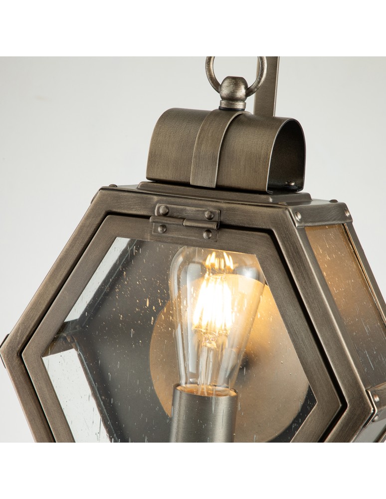 Quintiesse Mała latarnia naścienna Heath - 1 źródło światła - Oksydowany brąz IP44 Elstead Lighting QN-HEATH-S-BU Quintiesse Mała latarnia naścienna Heath - 1 źródło światła - Oksydowany brąz IP44 Elstead Lighting QN-HEATH-S-BU