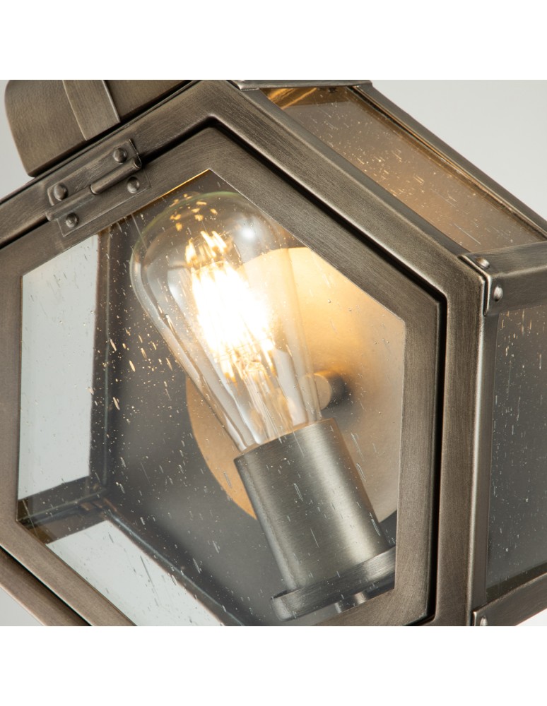 Quintiesse Mała latarnia naścienna Heath - 1 źródło światła - Oksydowany brąz IP44 Elstead Lighting QN-HEATH-S-BU Quintiesse Mała latarnia naścienna Heath - 1 źródło światła - Oksydowany brąz IP44 Elstead Lighting QN-HEATH-S-BU
