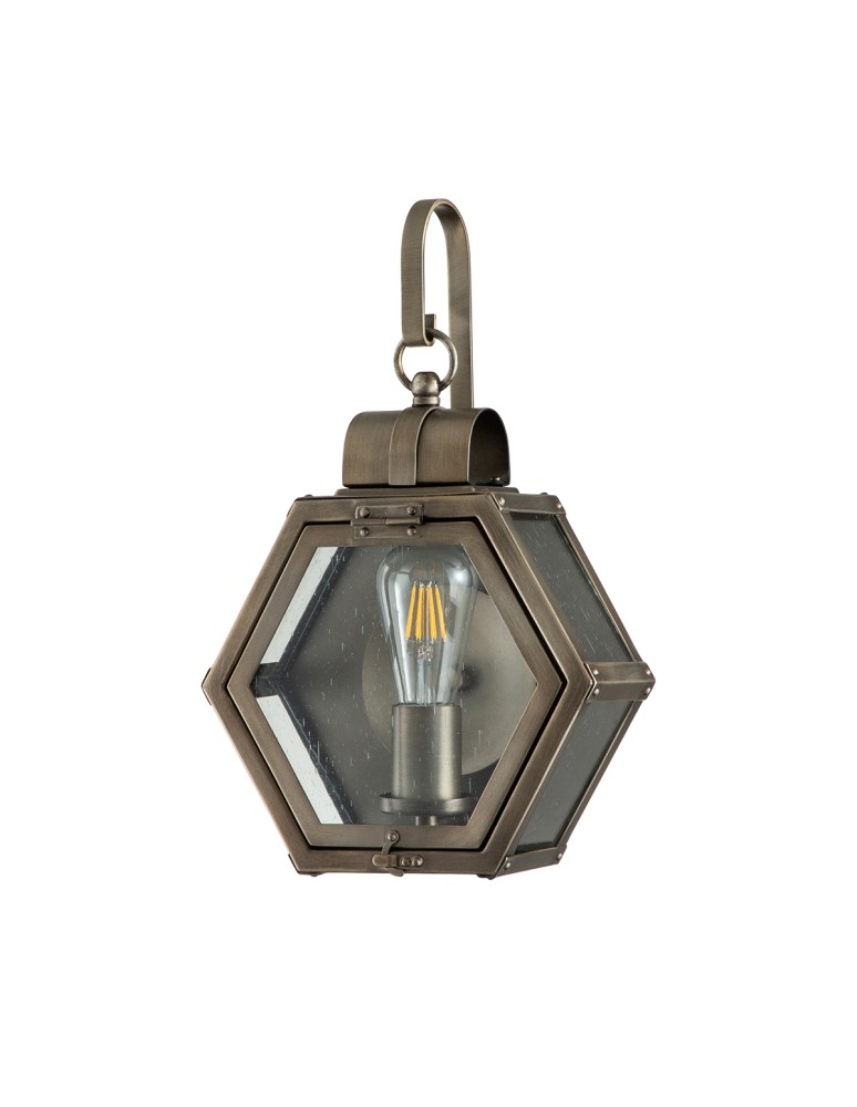 Quintiesse Mała latarnia naścienna Heath - 1 źródło światła - Oksydowany brąz IP44 Elstead Lighting QN-HEATH-S-BU Quintiesse Mała latarnia naścienna Heath - 1 źródło światła - Oksydowany brąz IP44 Elstead Lighting QN-HEATH-S-BU