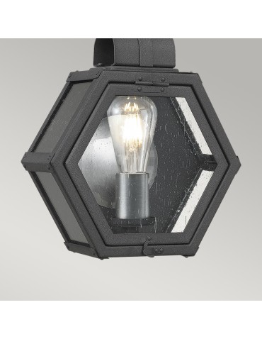 Quintiesse Mała latarnia naścienna Heath - 1 źródło światła - Cętkowana czerń IP44 Elstead Lighting QN-HEATH-S-MB - produkt 2