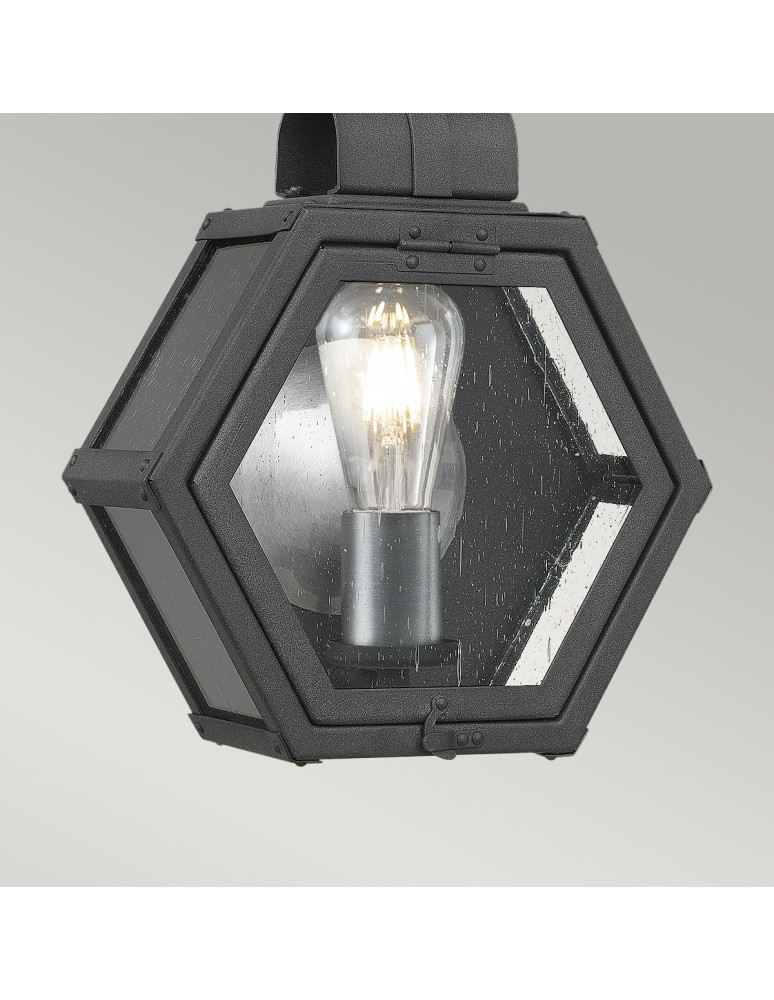 Quintiesse Mała latarnia naścienna Heath - 1 źródło światła - Cętkowana czerń IP44 Elstead Lighting QN-HEATH-S-MB Quintiesse Mała latarnia naścienna Heath - 1 źródło światła - Cętkowana czerń IP44 Elstead Lighting QN-HEATH-S-MB