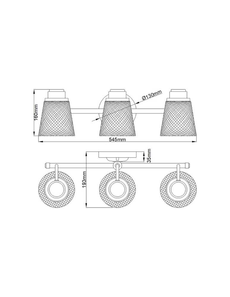 Quintiesse Kinkiet Hudson - 3 źródła światła IP44 Elstead Lighting QN-HUDSON3-BATH