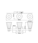 Quintiesse Kinkiet LED Kayva IP44 Elstead Lighting QN-KAYVA3-PN Quintiesse Kinkiet LED Kayva IP44 Elstead Lighting QN-KAYVA3-PN