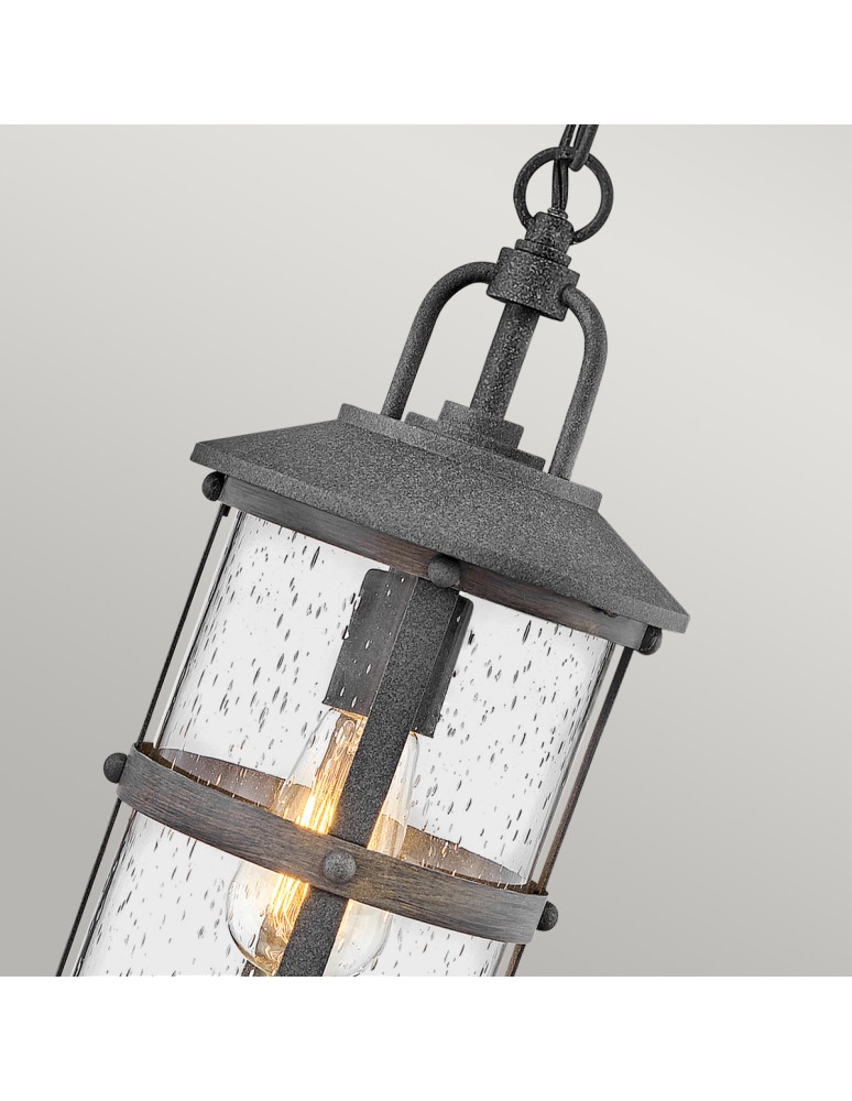 Quintiesse Mała latarnia wisząca Lakehouse - 1 źródło światła IP44 Elstead Lighting QN-LAKEHOUSE8-S-DZ