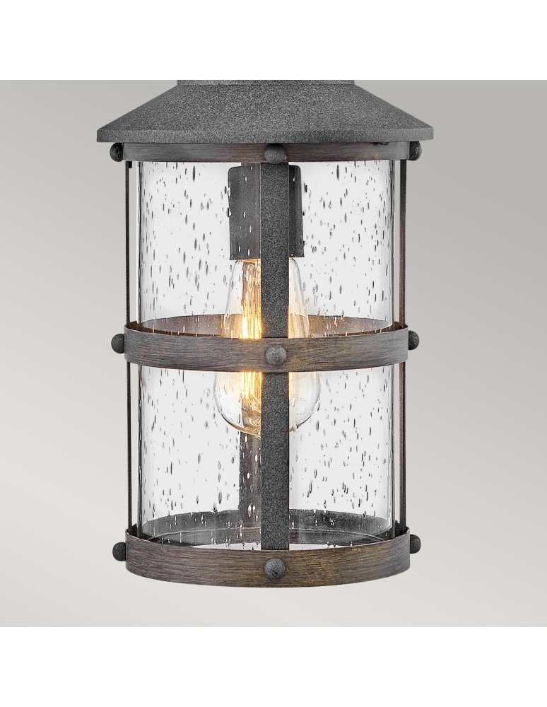 Quintiesse Mała latarnia wisząca Lakehouse - 1 źródło światła IP44 Elstead Lighting QN-LAKEHOUSE8-S-DZ