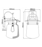 Quintiesse Duża latarnia naścienna Lasalle - 1 źródło światła IP44 Elstead Lighting QN-LASALLE-L-WT Quintiesse Duża latarnia naścienna Lasalle - 1 źródło światła IP44 Elstead Lighting QN-LASALLE-L-WT