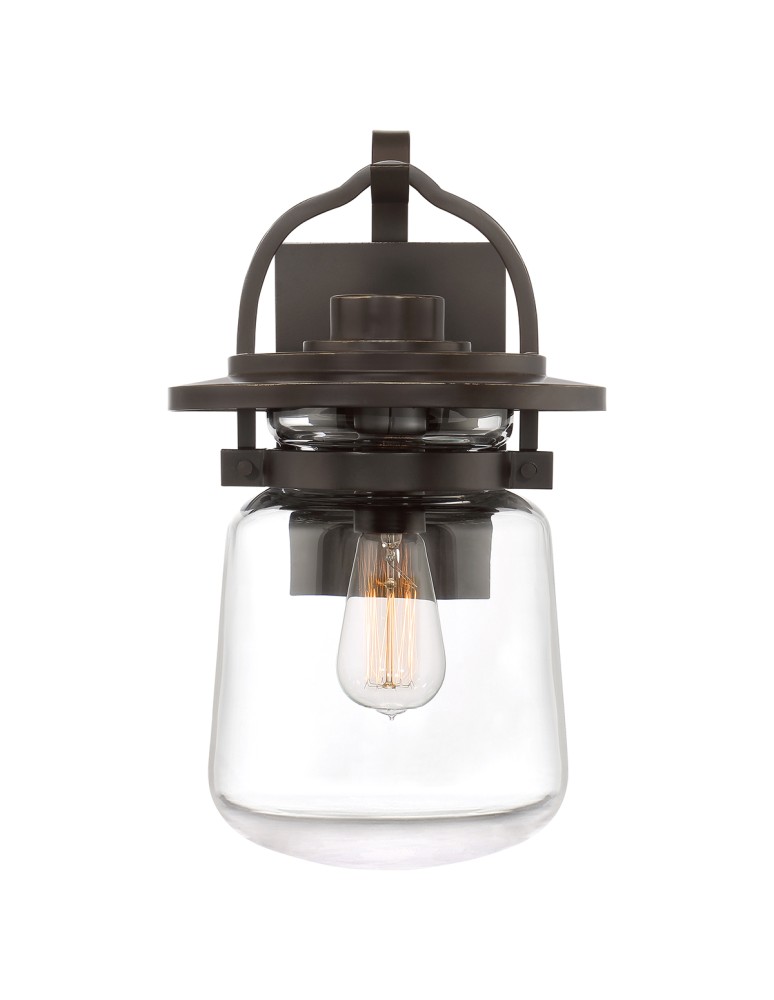 Quintiesse Średnia latarnia naścienna Lasalle - 1 źródło światła IP44 Elstead Lighting QN-LASALLE-M-WT