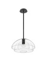 Quintiesse Lampa wisząca / Półplafon Lotus - 1 źródło światła - Czarna Elstead Lighting QN-LOTUS-P-BLK Quintiesse Lampa wisząca / Półplafon Lotus - 1 źródło światła - Czarna Elstead Lighting QN-LOTUS-P-BLK