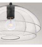 Quintiesse Lampa wisząca / Półplafon Lotus - 1 źródło światła - Czarna Elstead Lighting QN-LOTUS-P-BLK Quintiesse Lampa wisząca / Półplafon Lotus - 1 źródło światła - Czarna Elstead Lighting QN-LOTUS-P-BLK