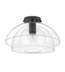 Quintiesse Lampa wisząca / Półplafon Lotus - 1 źródło światła - Czarna Elstead Lighting QN-LOTUS-P-BLK Quintiesse Lampa wisząca / Półplafon Lotus - 1 źródło światła - Czarna Elstead Lighting QN-LOTUS-P-BLK