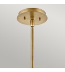 Lampy wiszące - Quintiesse Lampa wisząca / Półplafon Lotus - 1 źródło światła - Stary mosiądz Elstead Lighting QN-LOTUS-P-HBR - product 2