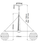 Lampy wiszące - Quintiesse Żyrandol Marilyn - 6 źródeł światła Elstead Lighting QN-MARILYN6 - product 8