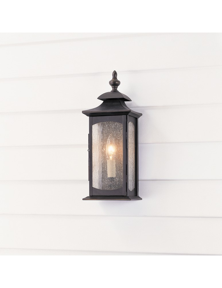 Quintiesse Mała latarnia naścienna Market Square - 1 źródło światła IP44 Elstead Lighting QN-MARKET-SQUARE-S