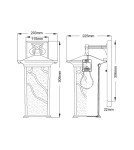 Quintiesse Duża latarnia naścienna Morris - 1 źródło światła IP44 Elstead Lighting QN-MORRIS-L Quintiesse Duża latarnia naścienna Morris - 1 źródło światła IP44 Elstead Lighting QN-MORRIS-L