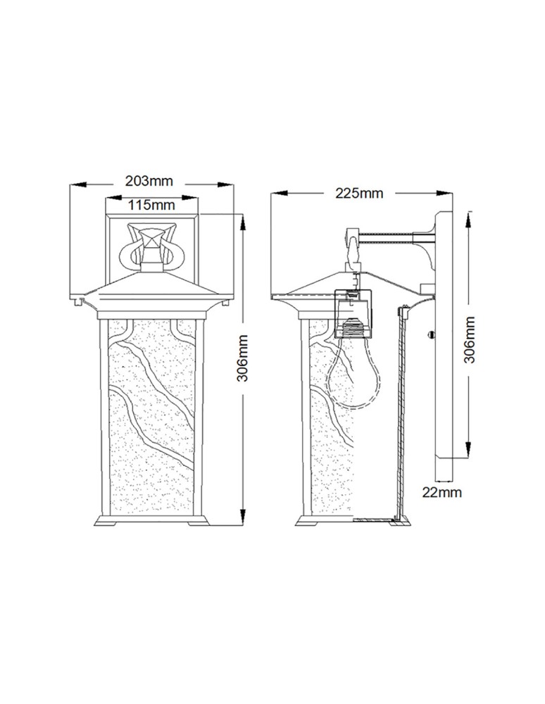 Quintiesse Duża latarnia naścienna Morris - 1 źródło światła IP44 Elstead Lighting QN-MORRIS-L Quintiesse Duża latarnia naścienna Morris - 1 źródło światła IP44 Elstead Lighting QN-MORRIS-L