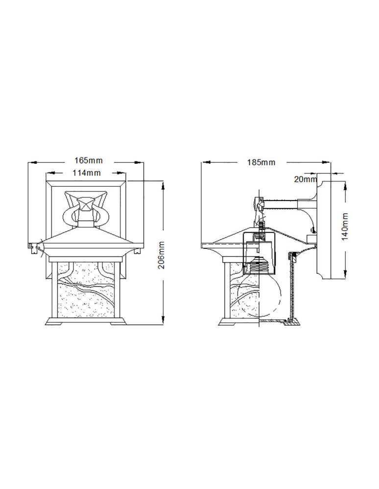 Quintiesse Mała latarnia naścienna Morris - 1 źródło światła IP44 Elstead Lighting QN-MORRIS-S Quintiesse Mała latarnia naścienna Morris - 1 źródło światła IP44 Elstead Lighting QN-MORRIS-S