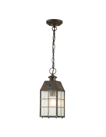 Quintiesse Średnia latarnia wisząca Nantucket - 1 źródło światła IP44 Elstead Lighting QN-NANTUCKET8-M-AS