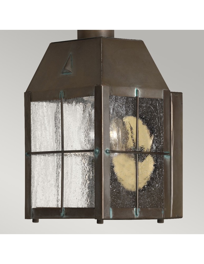 Kinkiety zewnętrzne - Quintiesse Mała latarnia naścienna Nantucket - 1 źródło światła IP44 Elstead Lighting QN-NANTUCKET-XS-AS - product kolory-swiatla.pl 3