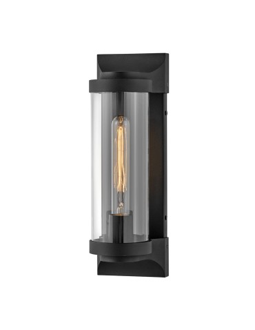 Quintiesse Średnia latarnia naścienna Pearson - 1 źródło światła - Teksturowana czerń IP44 Elstead Lighting QN-PEARSON-M